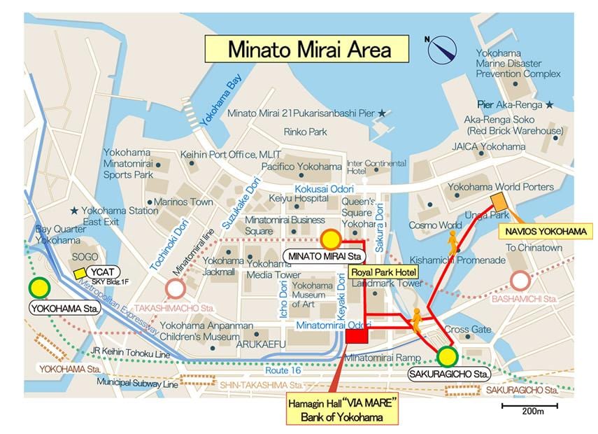 minato mirai 21 zemljevid
