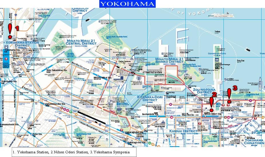 Yokohama hojo zemljevid